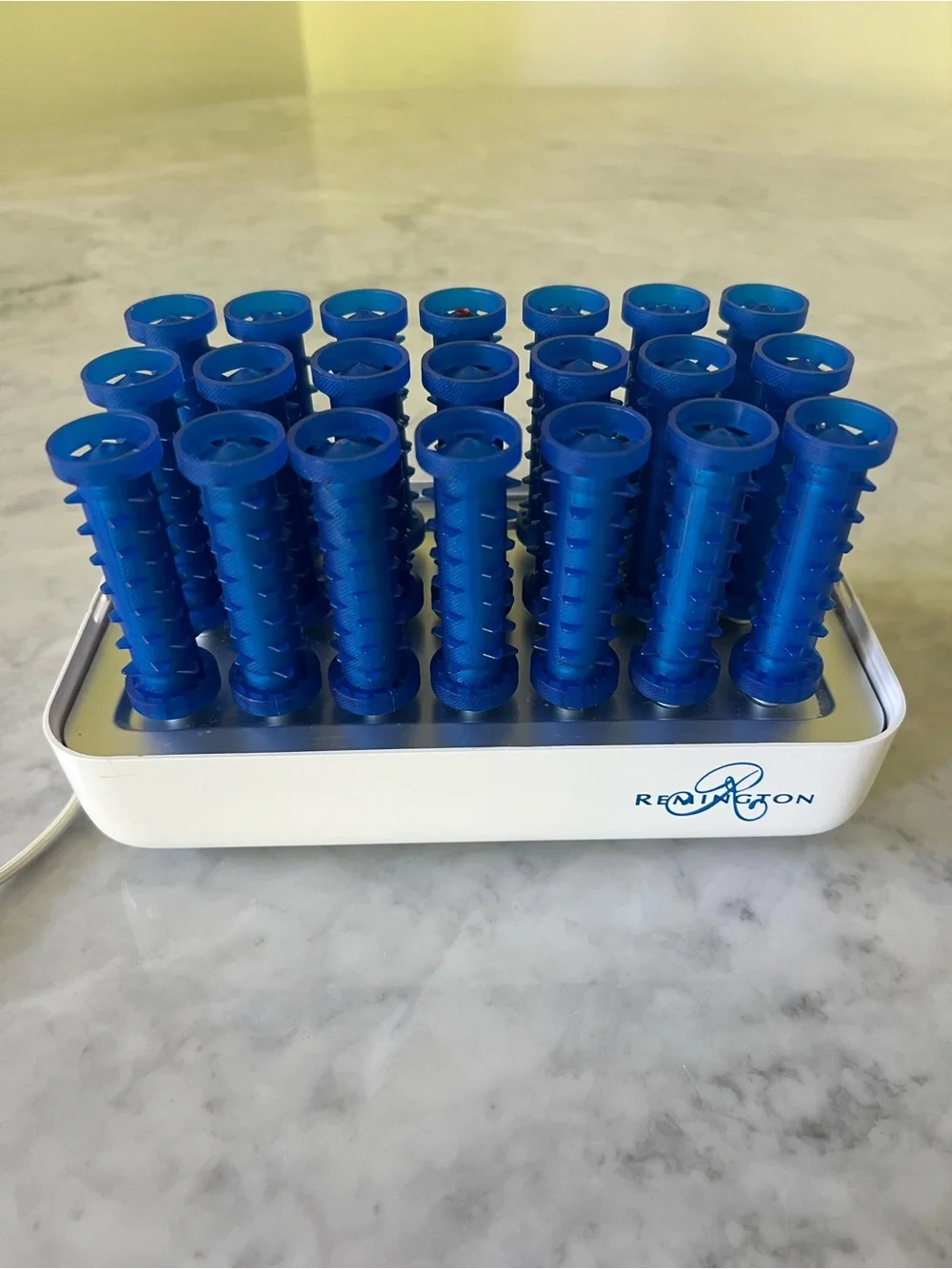 Remington Tight Curls H-21SP Hot Rollers 21 Blue Wax Core Discontinued NO CLIPS